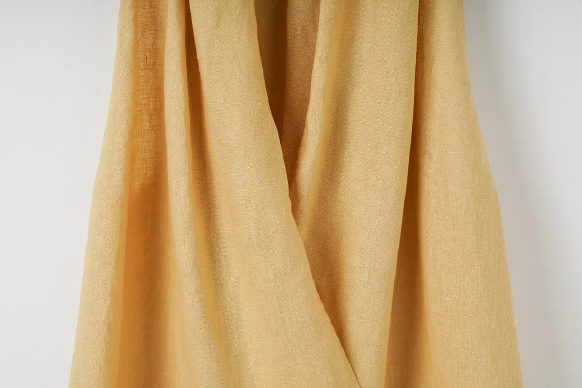 Anna-Berg | Natural Draped Linen Vest