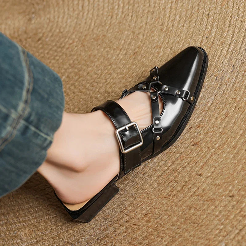 Anna-Berg | Leather Slingback Heels