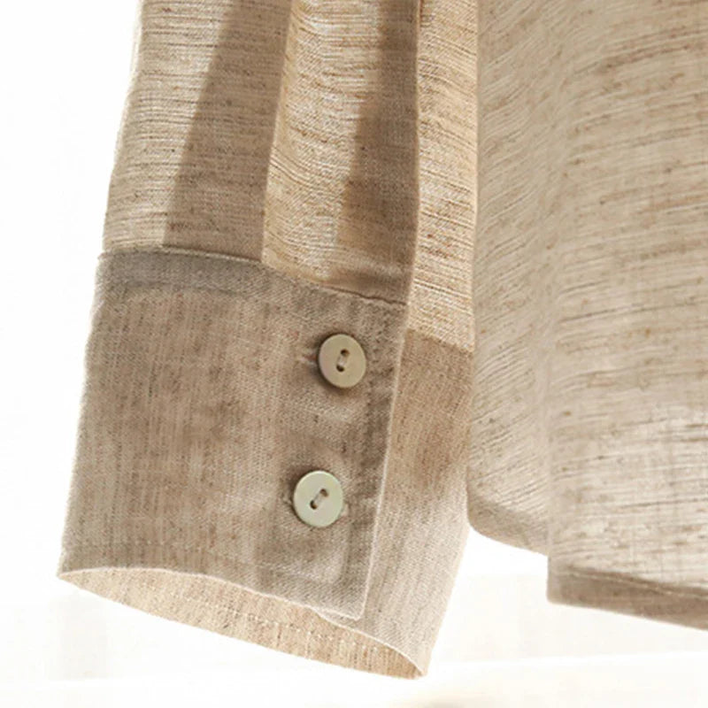 Anna-Berg | Oversized Patch-Pocket Linen Shirt