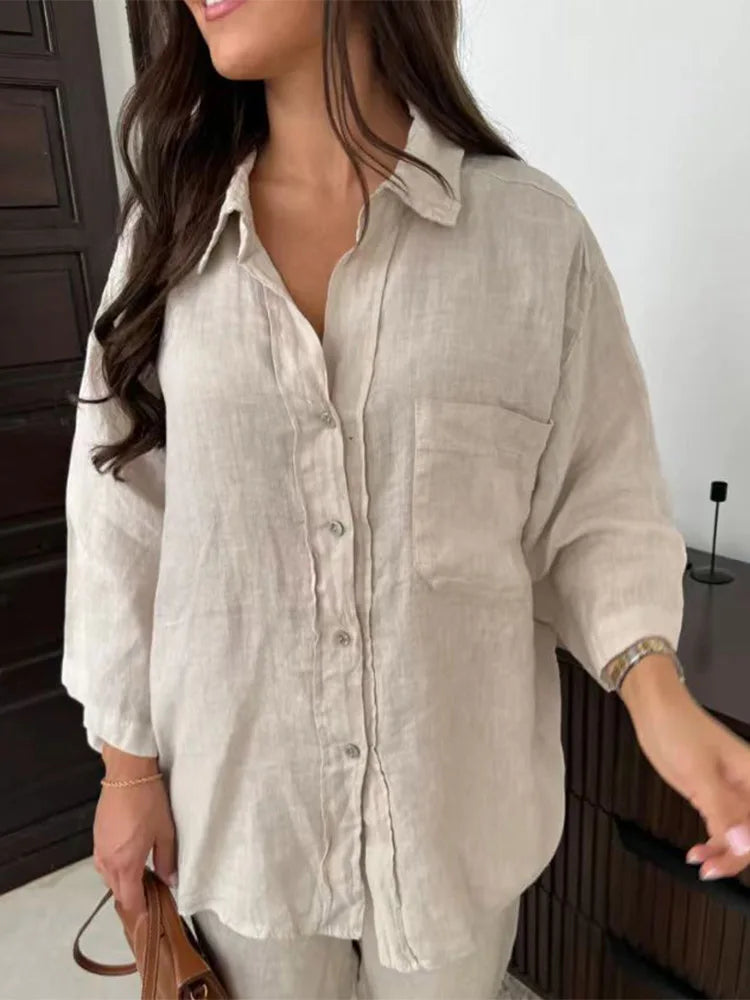 Anna-Berg | Relaxed Fit Linen Two-Piece Set