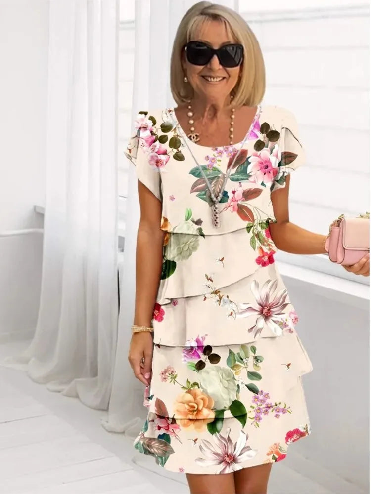 Anna-Berg | Modern Camille – Elegant Flowing Dress With Ruffles