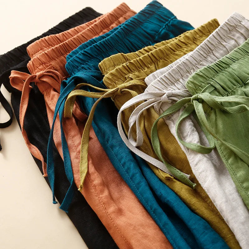 Anna-Berg | Ruffle-Trim Linen Shorts