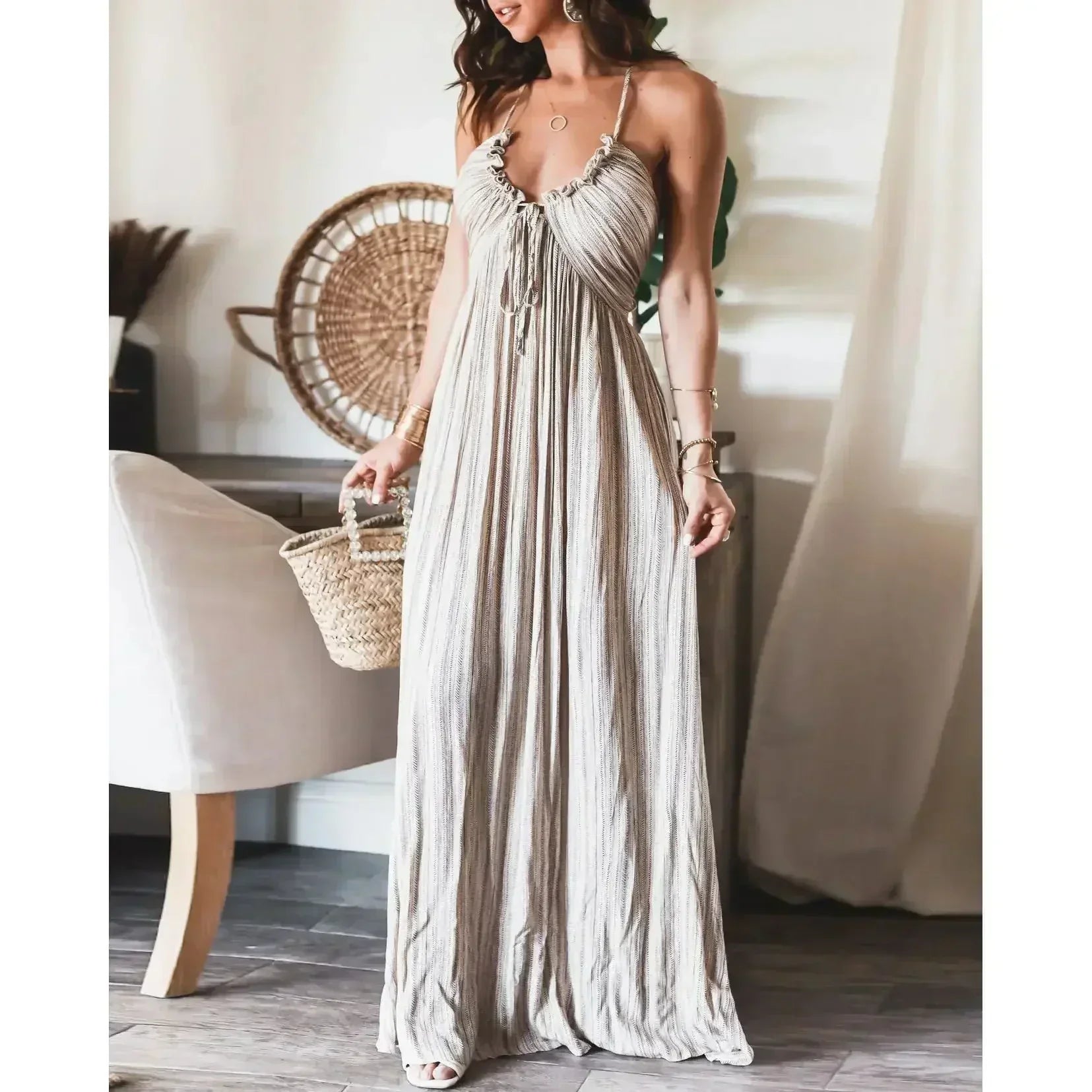 Anna-Berg | Long Sleeveless Dress