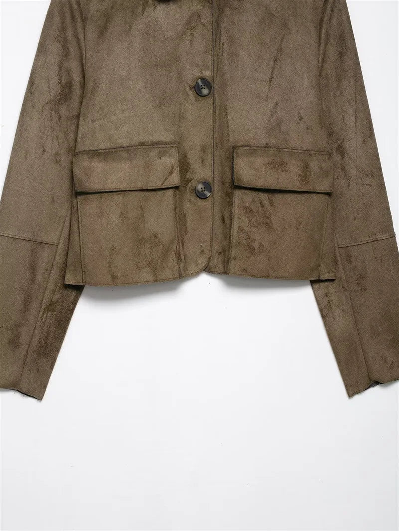 Anna-Berg | Cropped Jacket, Suede
