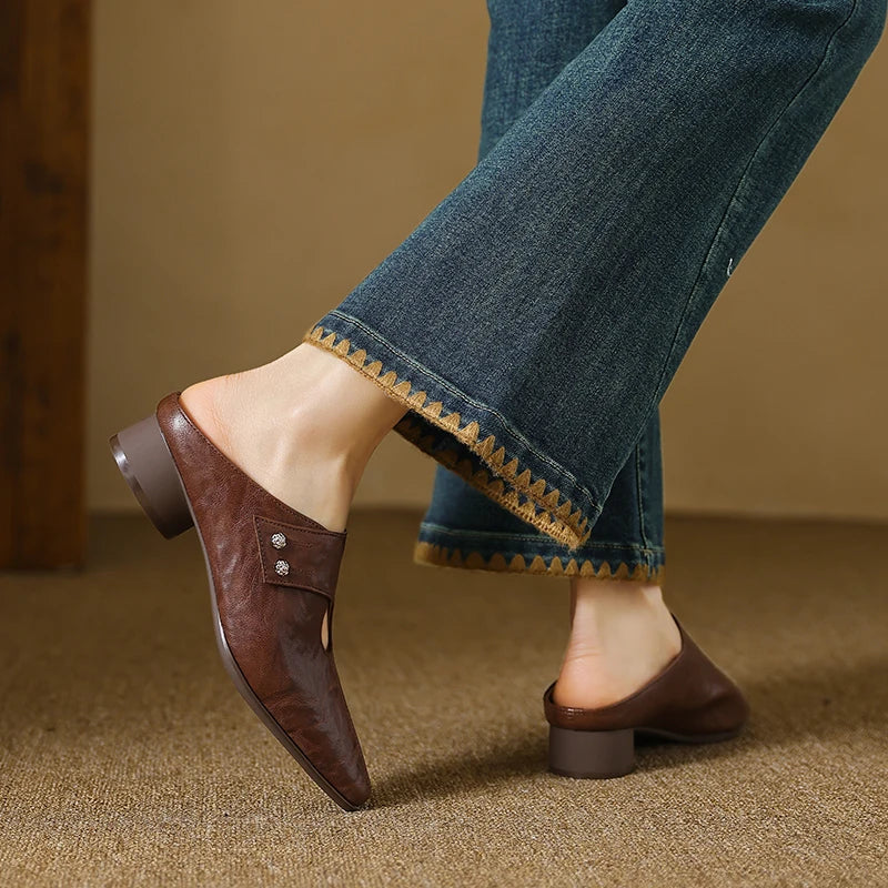Anna-Berg | Genuine Leather Mules