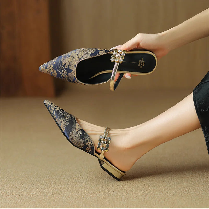 Anna-Berg | Elegant Pointed Toe Heels in Leather