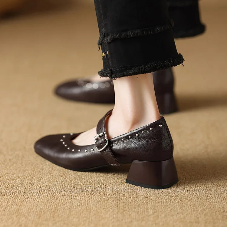 Anna-Berg | Genuine Leather Heels
