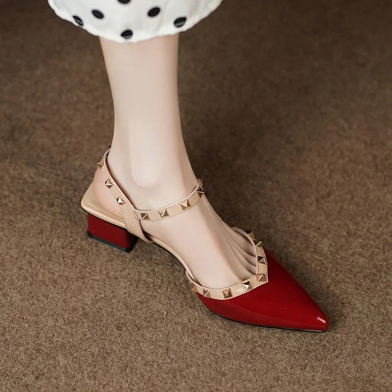 Anna-Berg | Classic Pointed Toe Leather Heels
