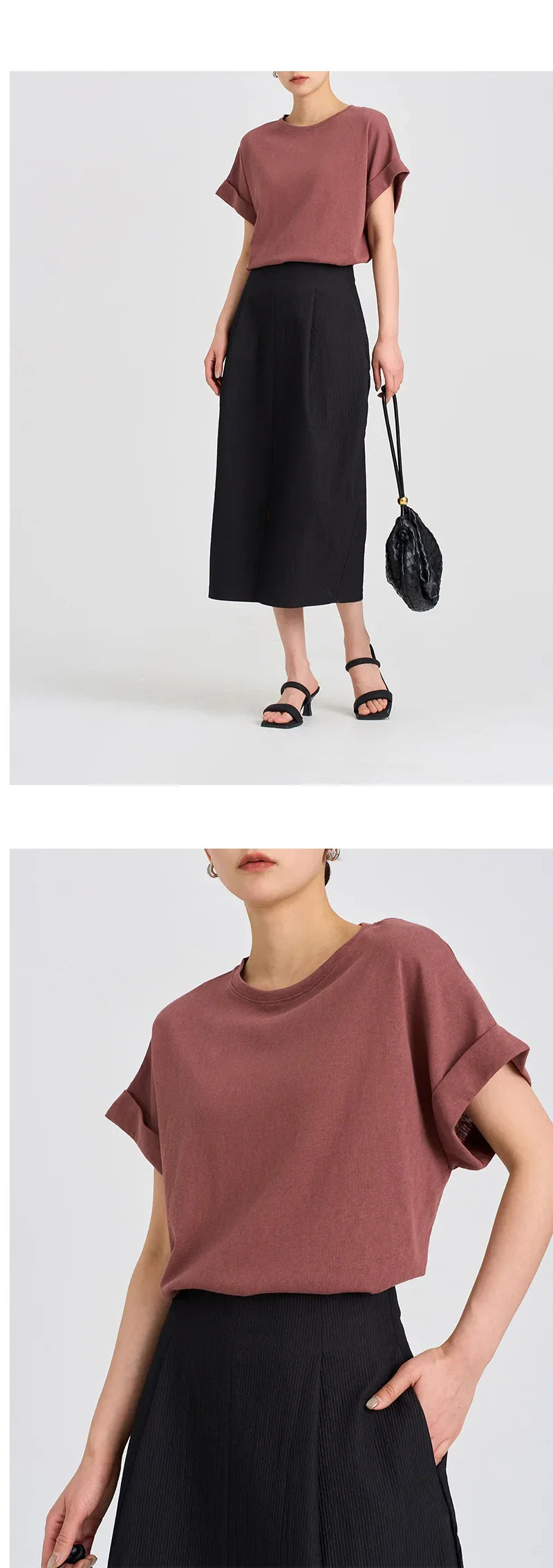 Anna-Berg | Rolled-Cuff Oversized Cotton Jersey Tee