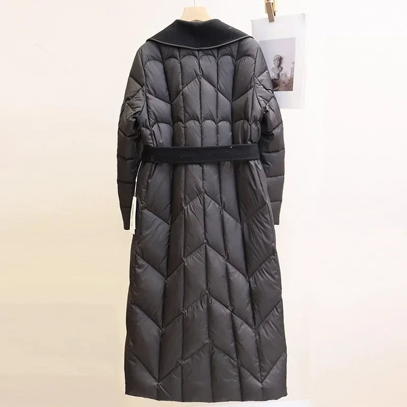 Anna-Berg | Down Coat with Wool Trim