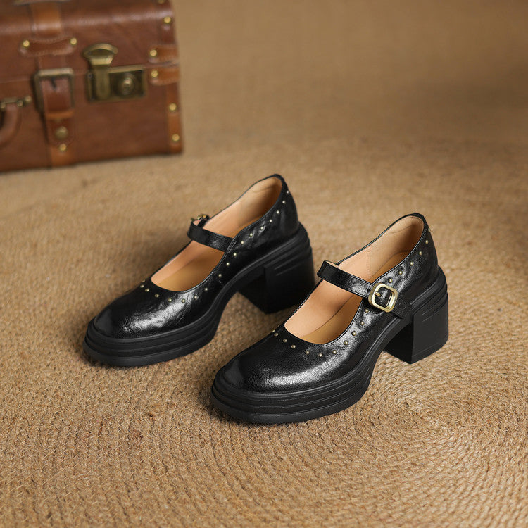 Anna-Berg | Genuine Leather Heels