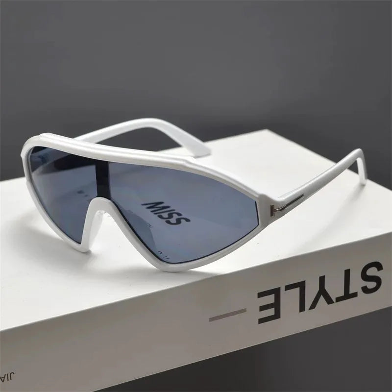 Anna-Berg | Black Angled Acetate Sunglasses