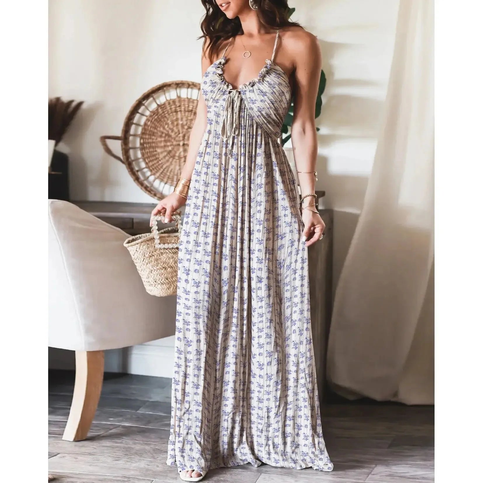 Anna-Berg | Long Sleeveless Dress