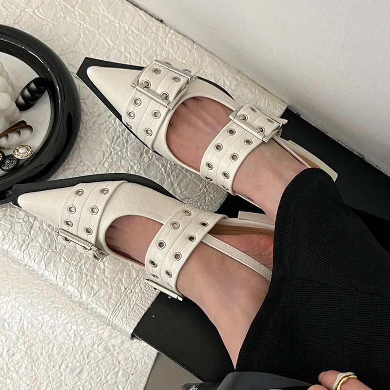 Anna-Berg | Slingback Heels in Leather
