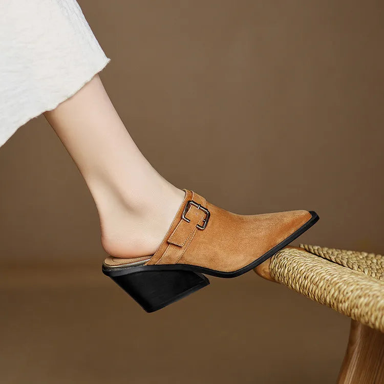 Anna-Berg | Suede Mules