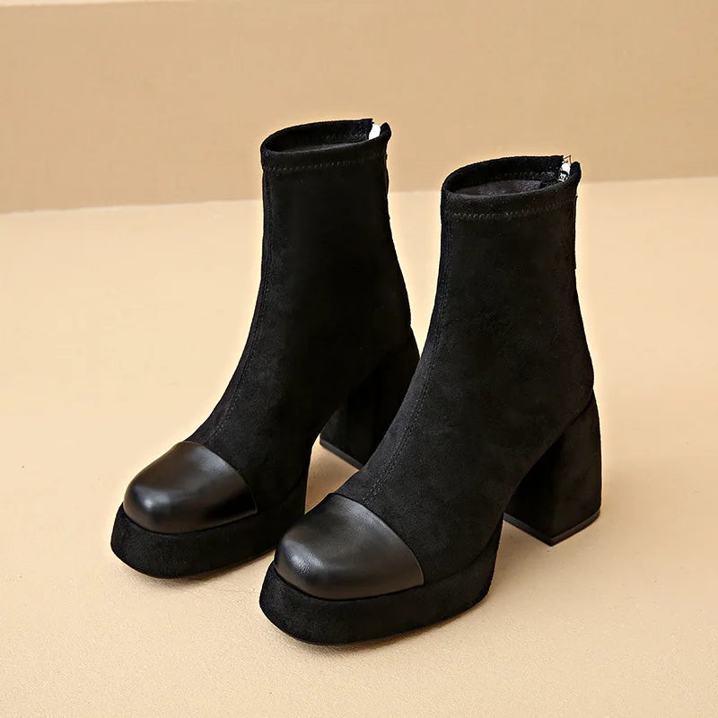 Anna-Berg | Leather Ankle Boots
