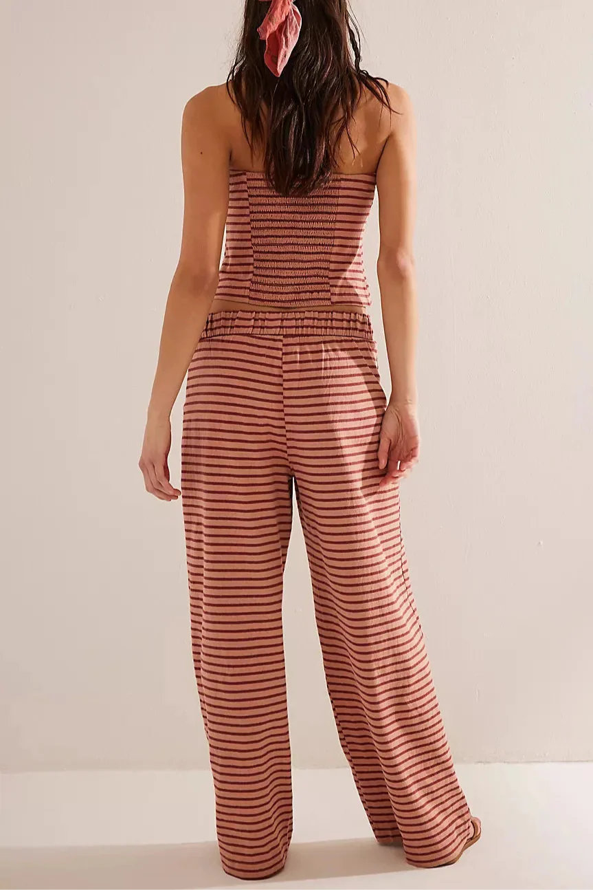 Anna-Berg | Striped Relaxed-Fit Linen Set
