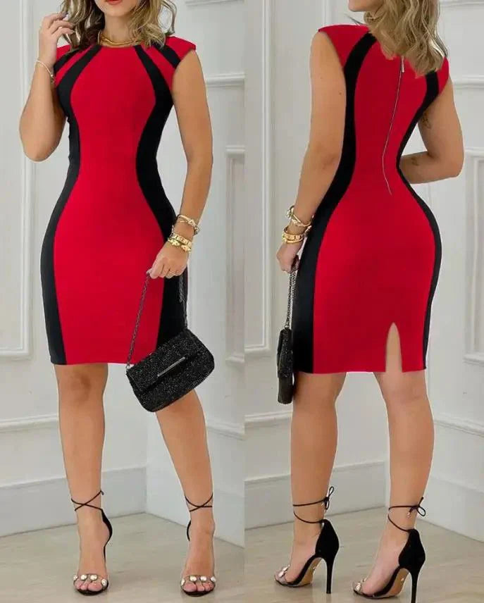 Anna-Berg | Sleeveless O-Neck Lace Dress