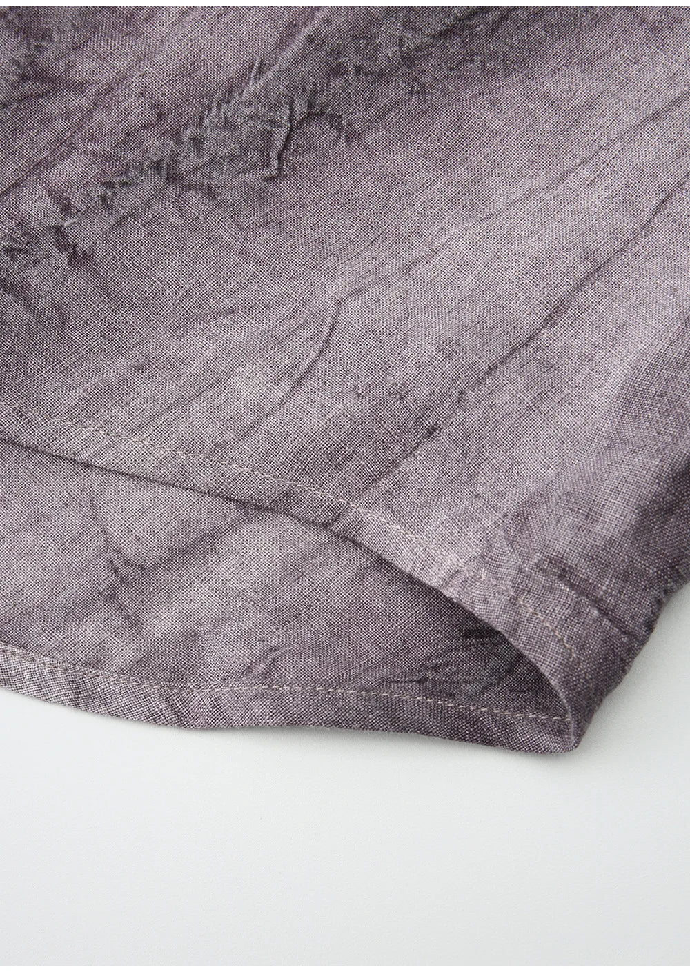 Anna-Berg | Pleated Button-Up Linen Shirt