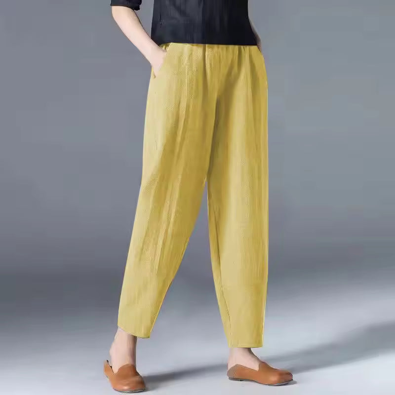 Anna-Berg | Feminine Lightweight Summer Trousers with a Timeless Finish