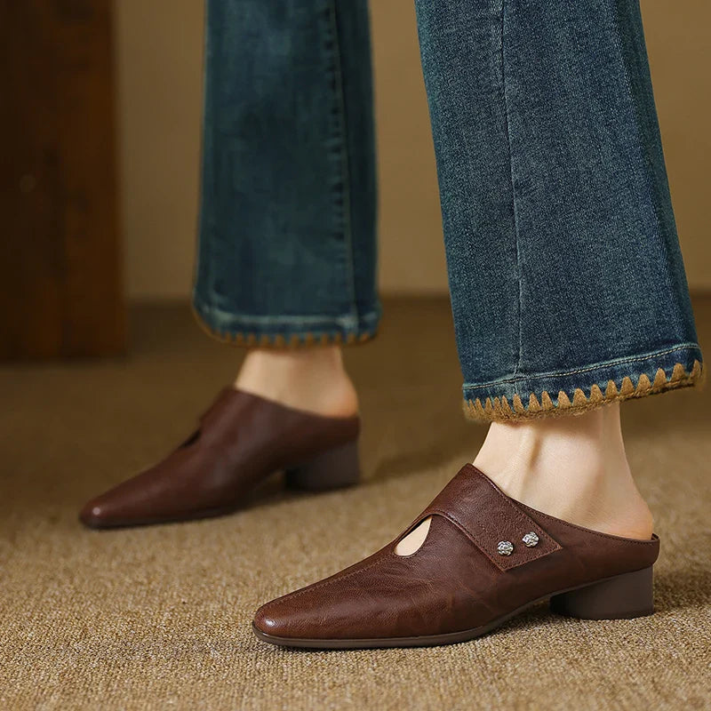 Anna-Berg | Genuine Leather Mules