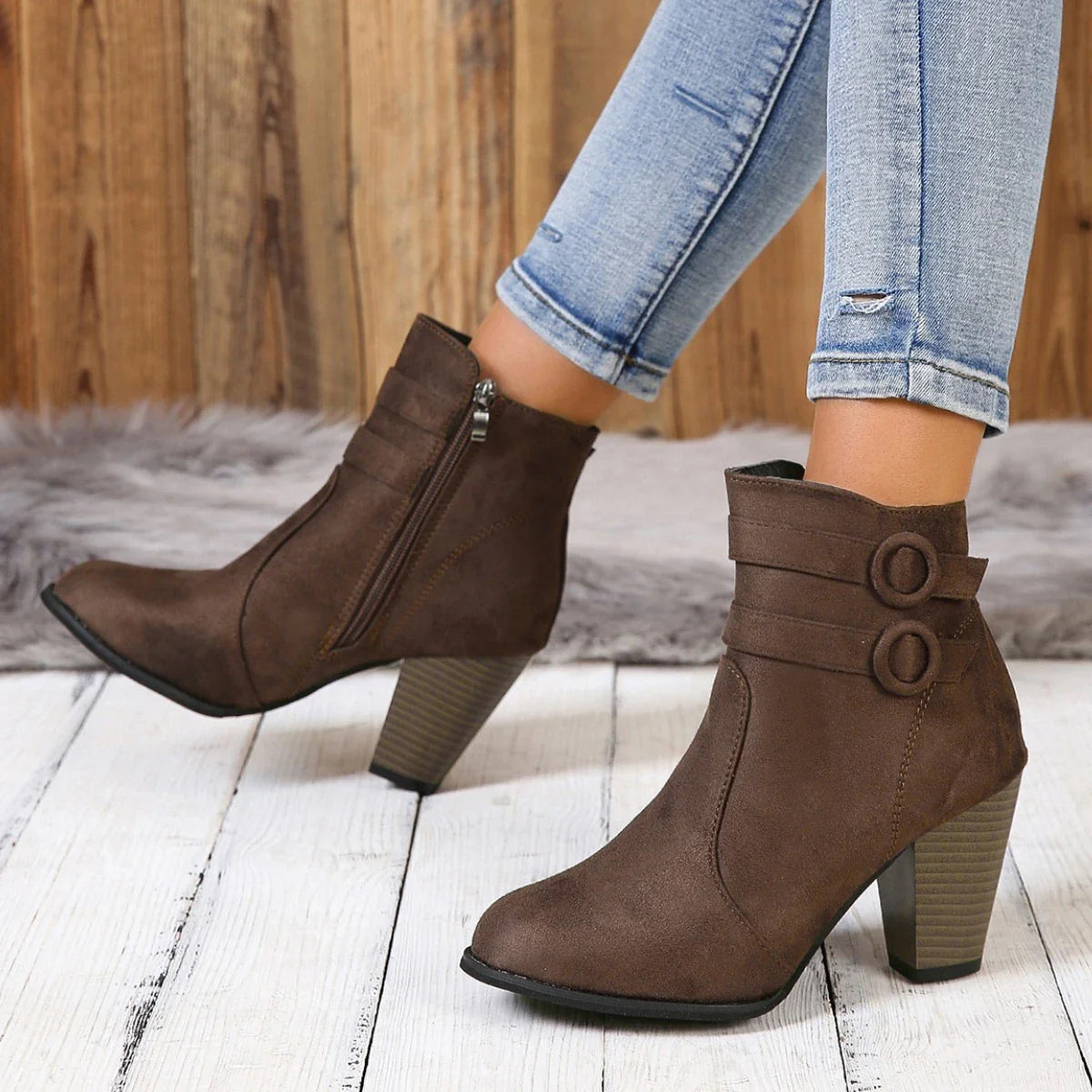Anna-Berg | Leather Ankle Boots
