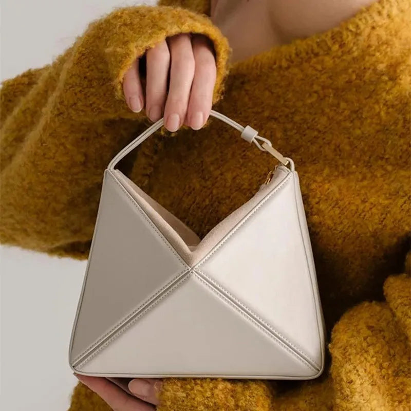 Anna-Berg | Handbag, Women, Leather, Structured, Black, Elegant