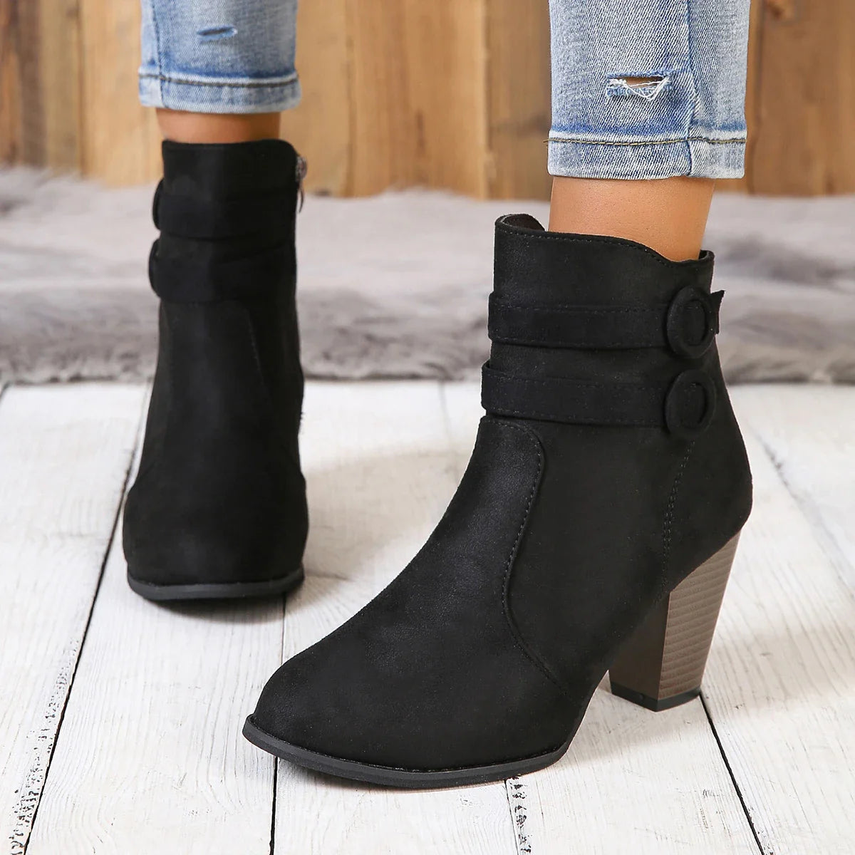 Anna-Berg | Leather Ankle Boots