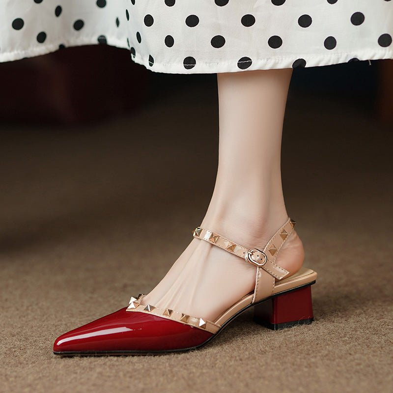Anna-Berg | Classic Pointed Toe Leather Heels