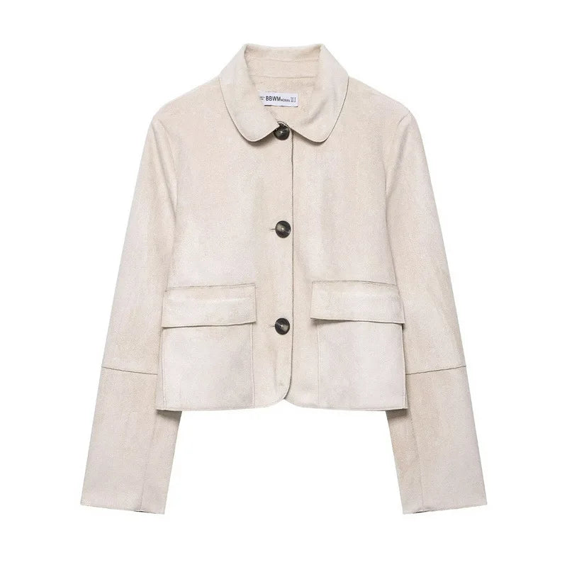 Anna-Berg | Cropped Jacket, Suede