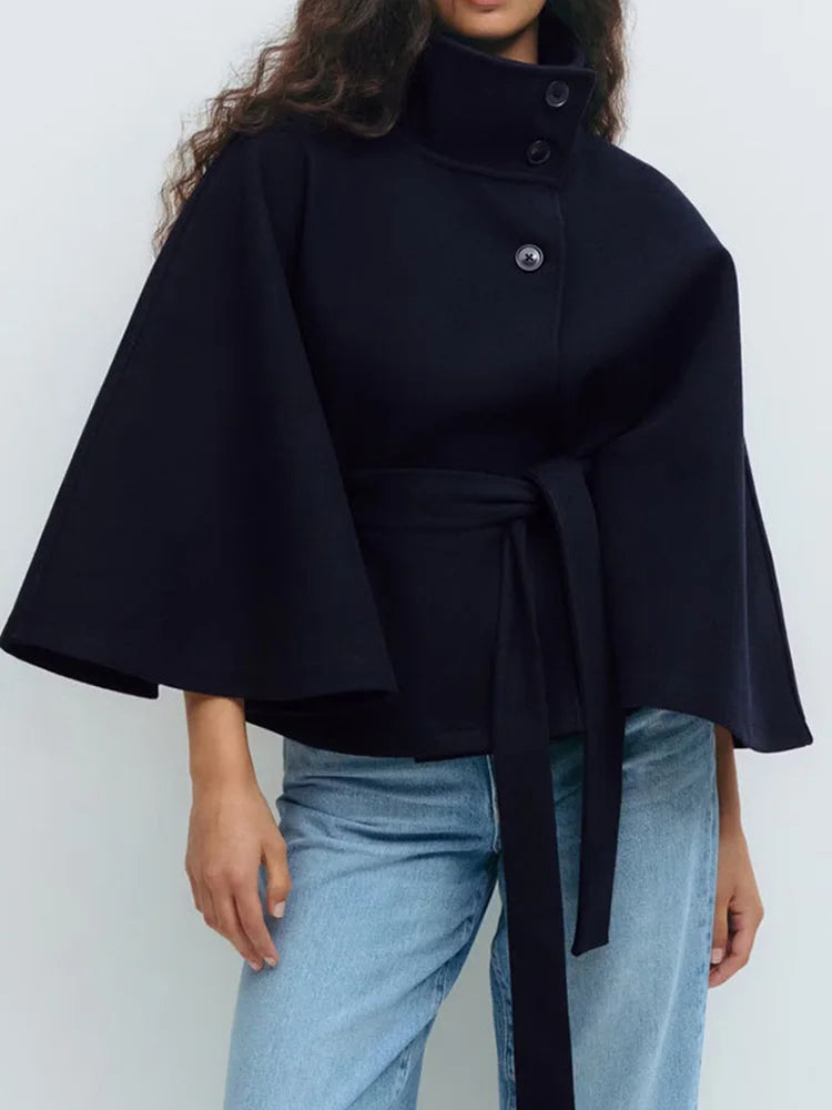 Anna-Berg | Cape Coat, Wool-Blend