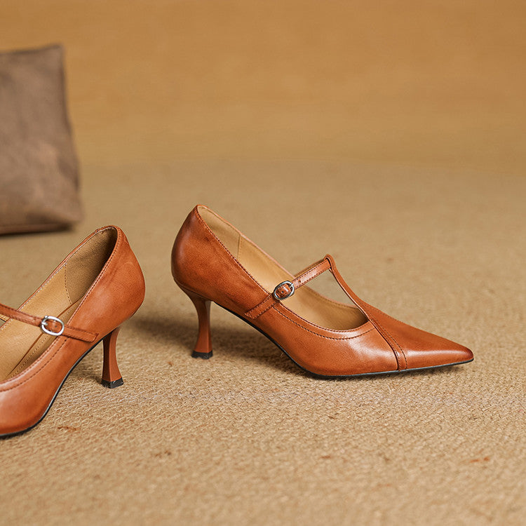 Anna-Berg | Genuine Leather Heels