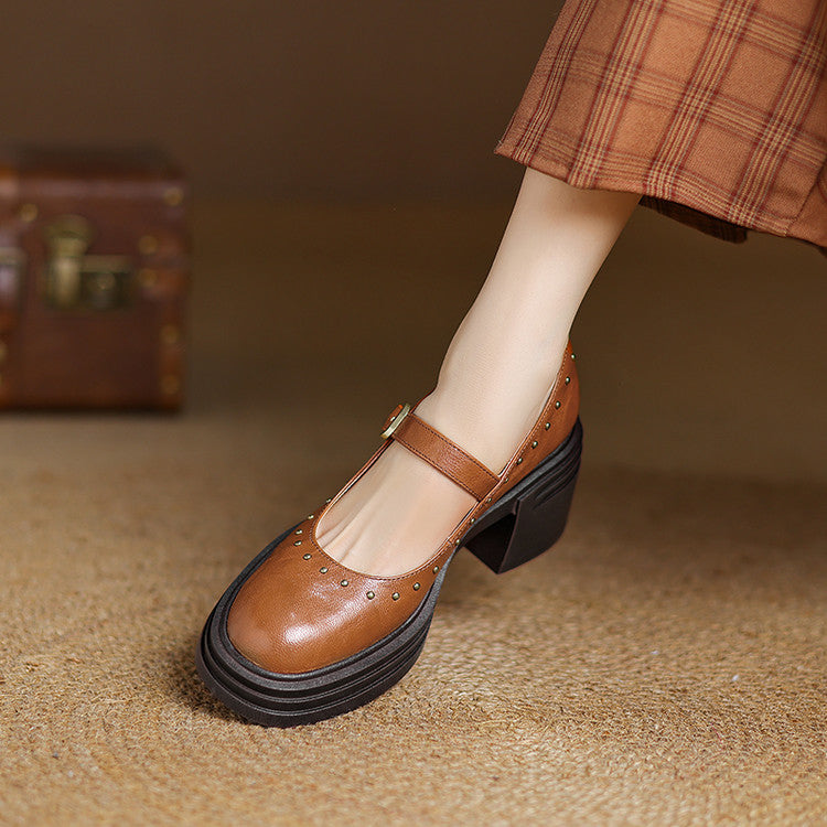 Anna-Berg | Genuine Leather Heels