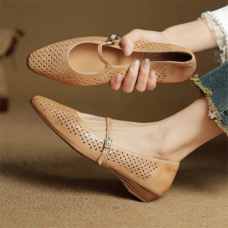 Anna-Berg | Genuine Leather Flats