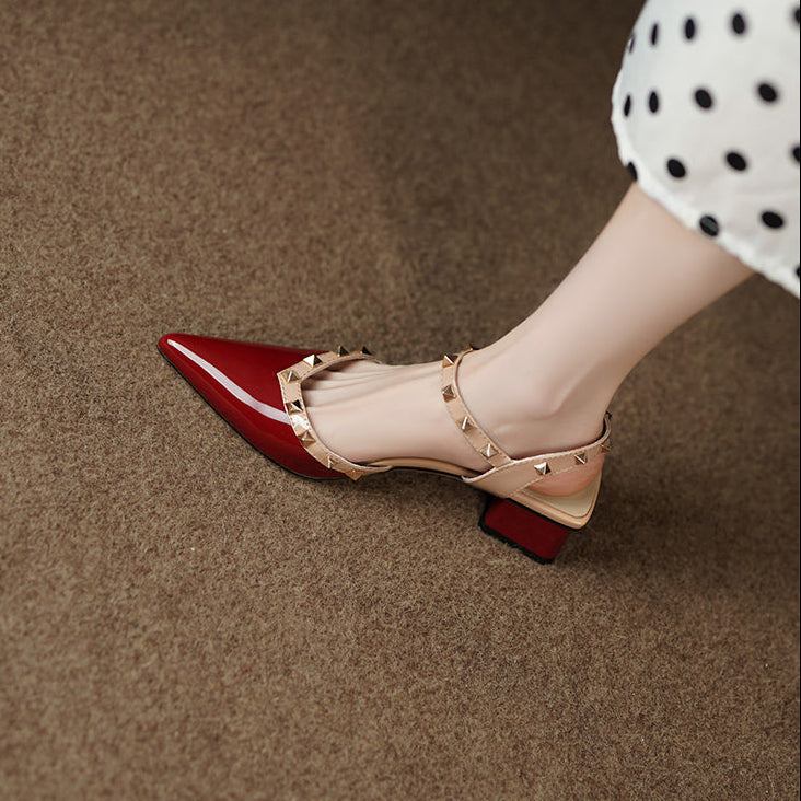 Anna-Berg | Classic Pointed Toe Leather Heels