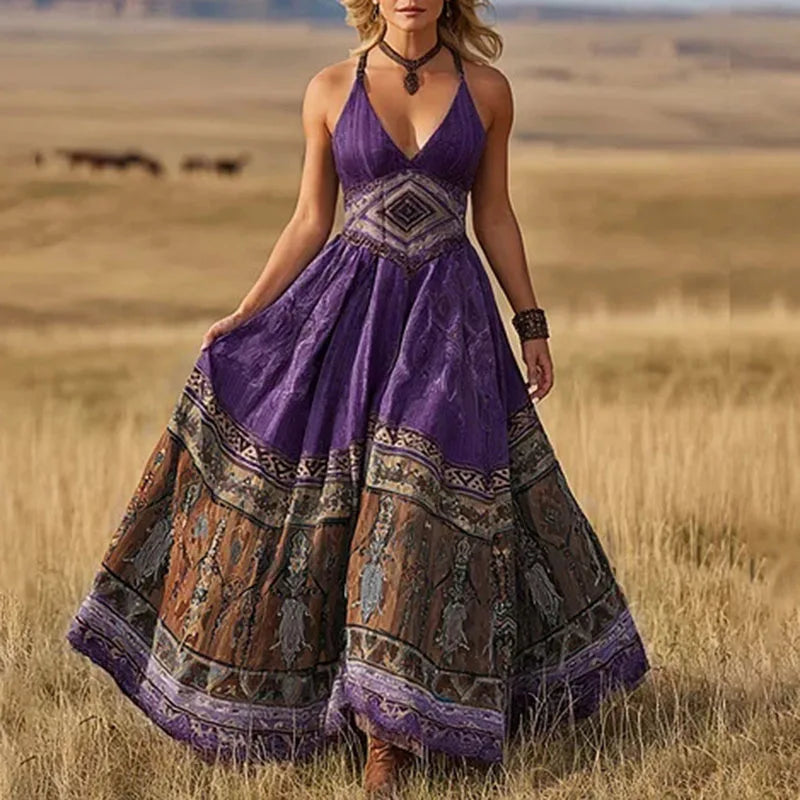 Anna-Berg | Printed Empire Waist Dress