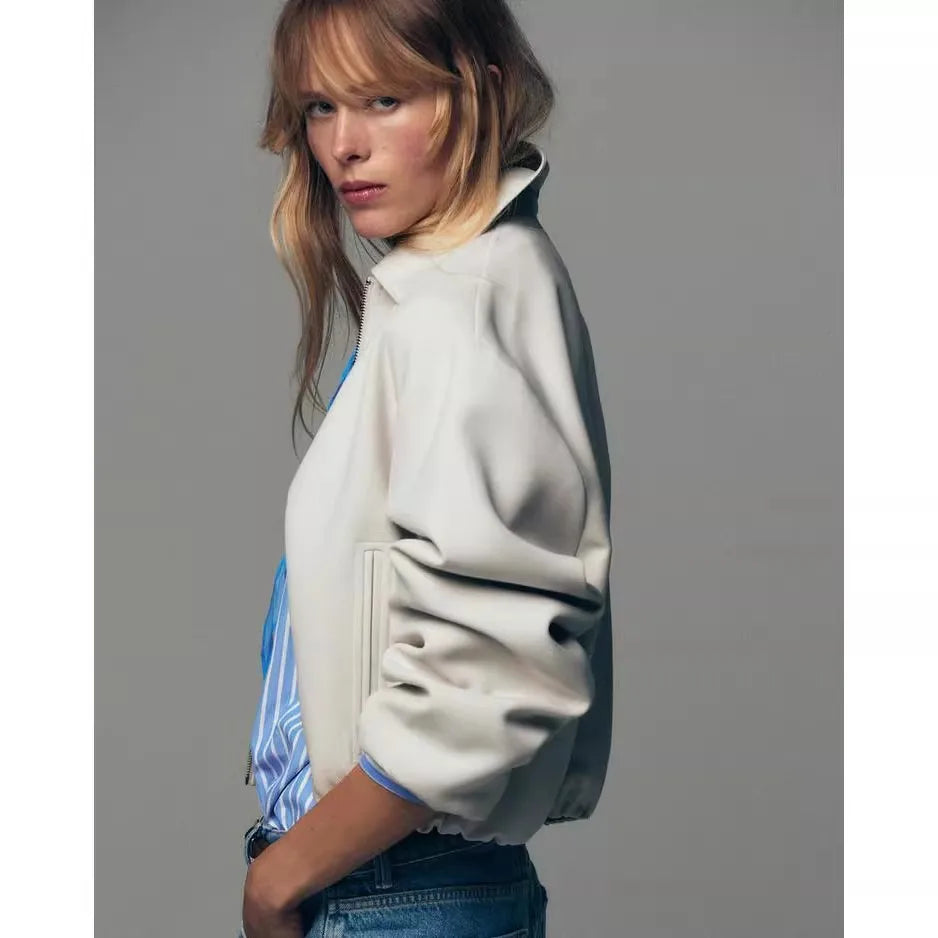 Anna-Berg | Zip-Up Quilted Polyester Jacket