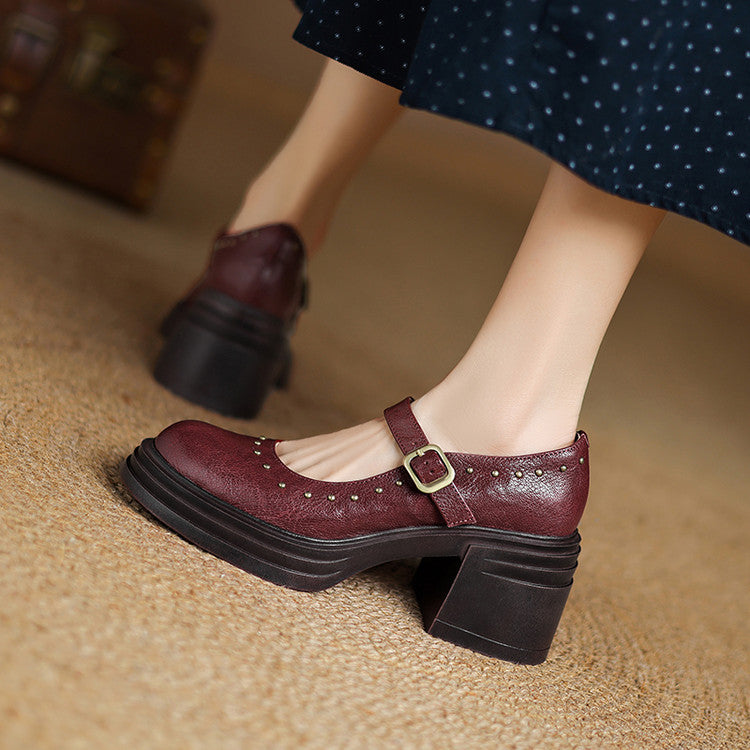 Anna-Berg | Genuine Leather Heels