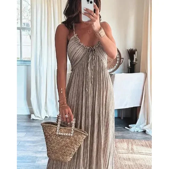 Anna-Berg | Long Sleeveless Dress