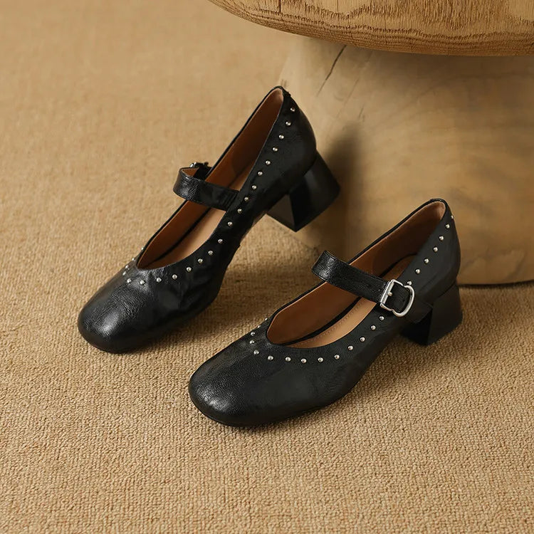 Anna-Berg | Genuine Leather Heels