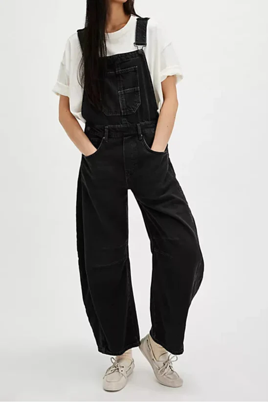 Anna-Berg | Wide-Leg Denim Overalls