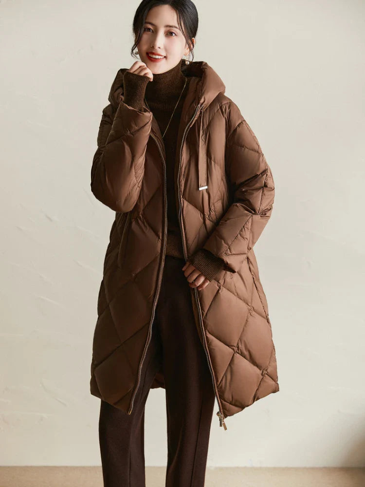 Anna-Berg | Quilted Hooded Down Coat