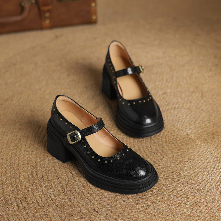 Anna-Berg | Genuine Leather Heels