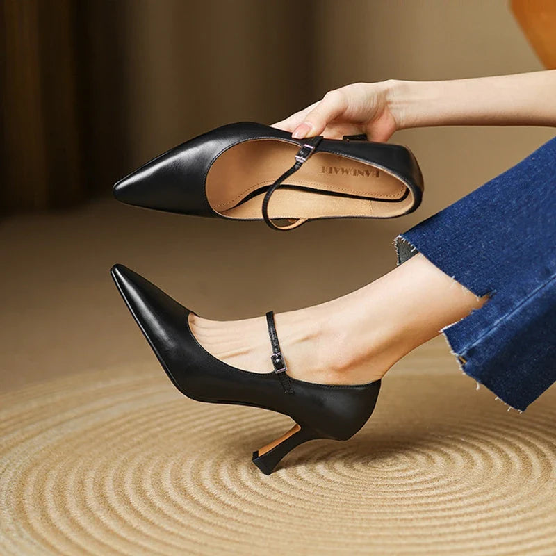 Anna-Berg | Genuine Leather Heels
