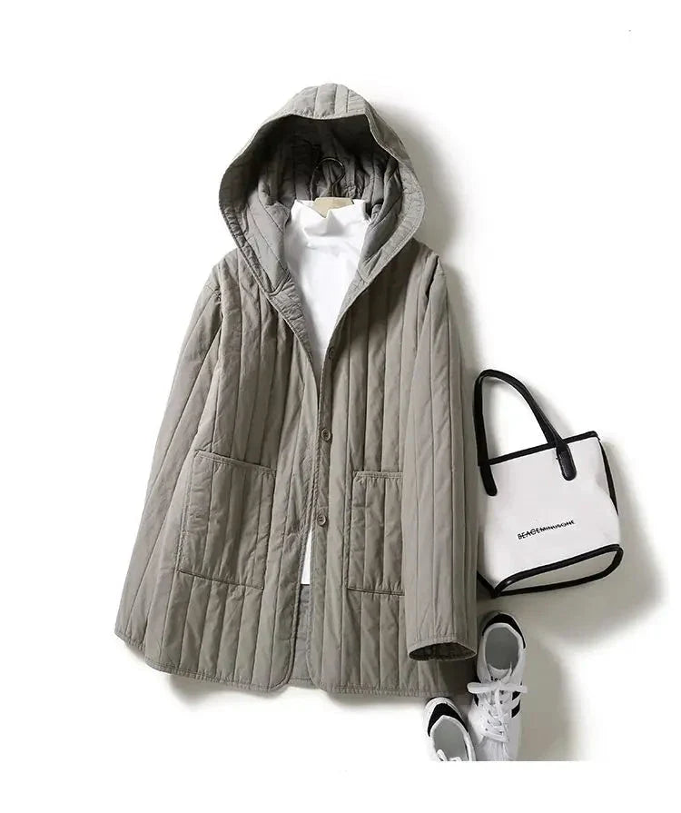 Anna-Berg | Quilted Hooded Coat