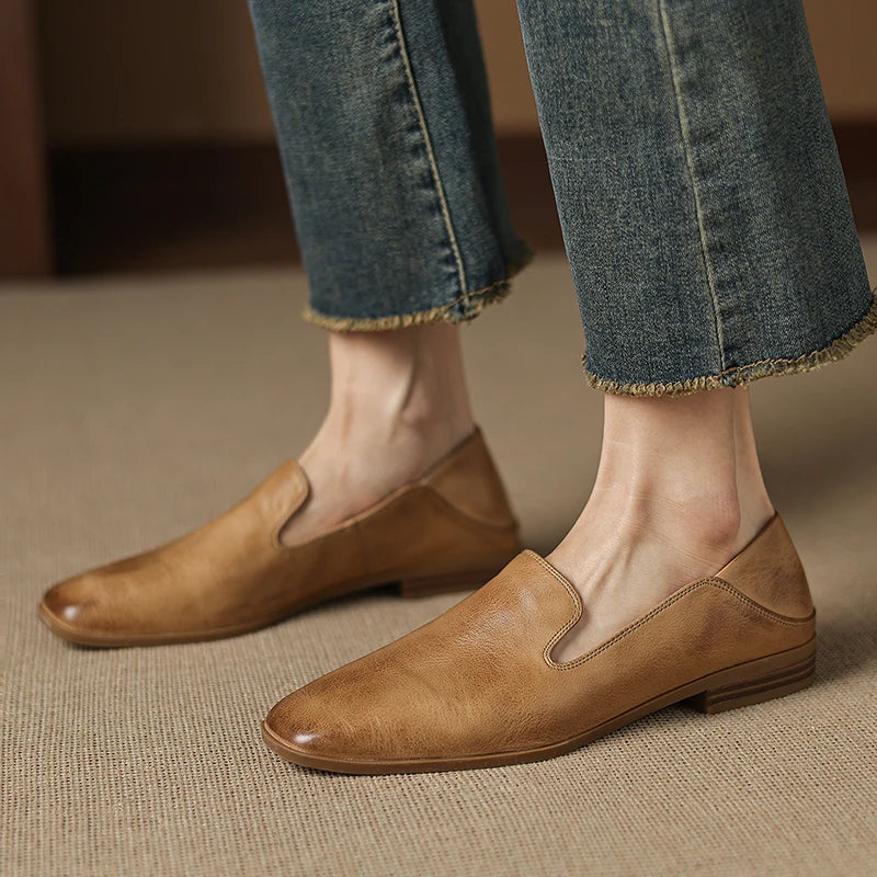 Anna-Berg | Black Leather Loafers