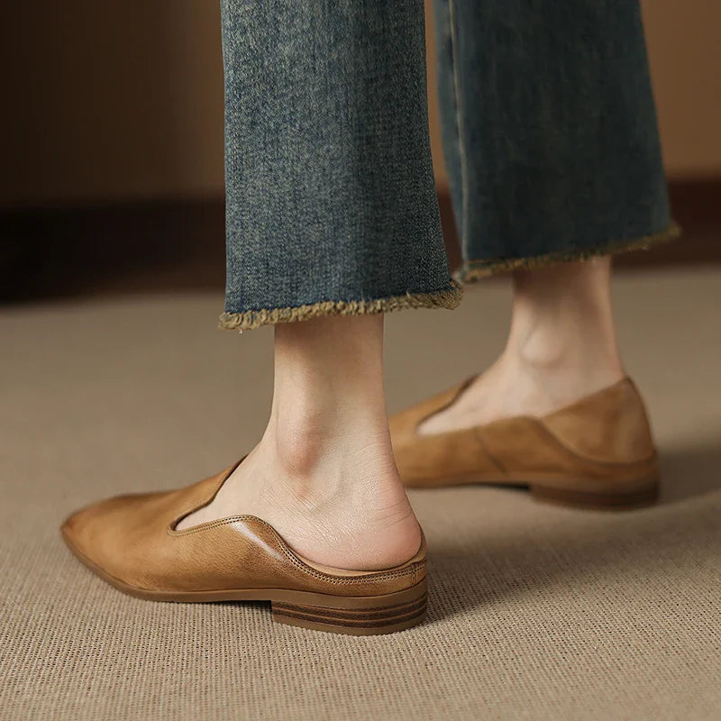 Anna-Berg | Black Leather Loafers