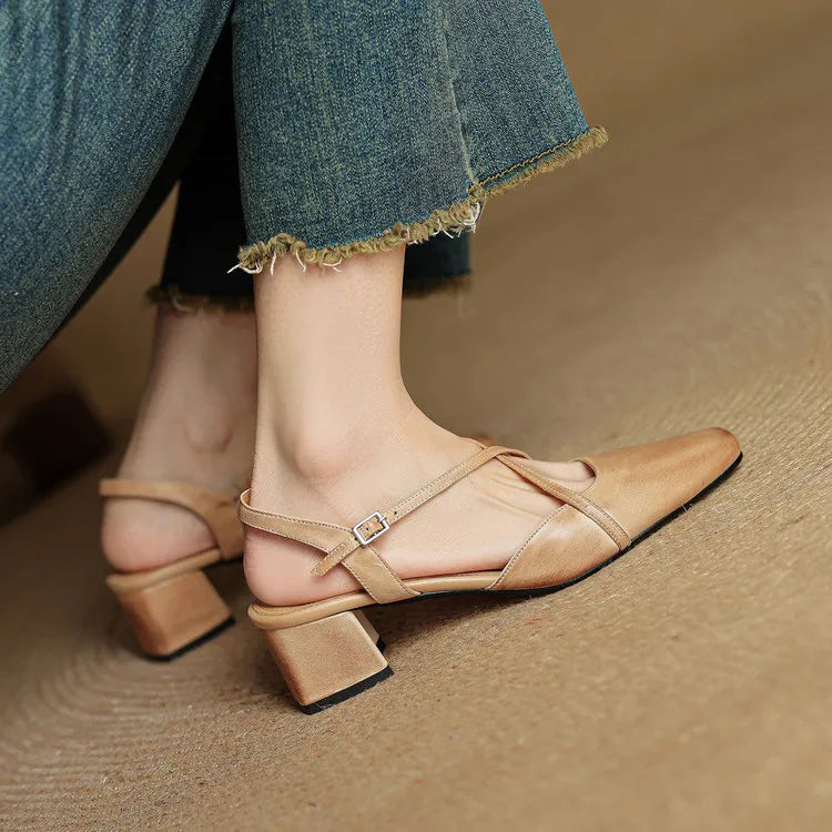 Anna-Berg | Genuine Leather Heels