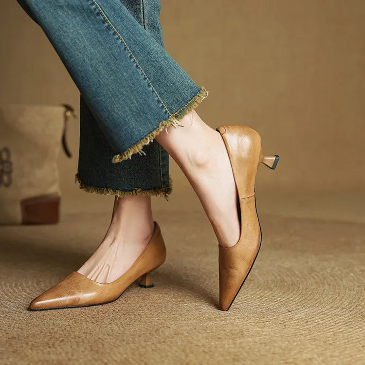 Anna-Berg | Genuine Leather Heels