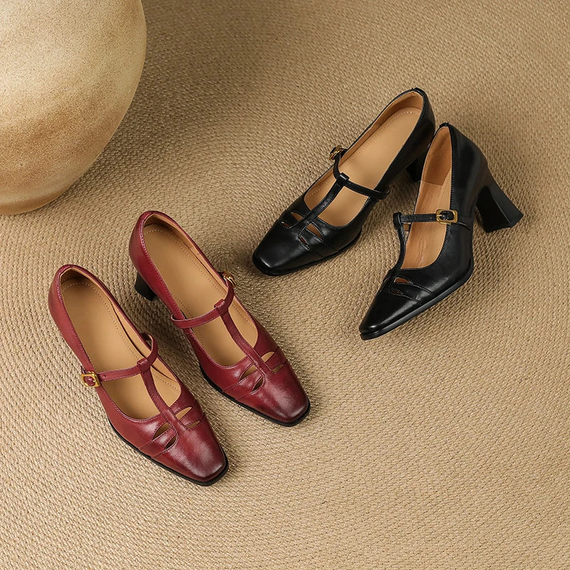 Anna-Berg | Genuine Leather Heels